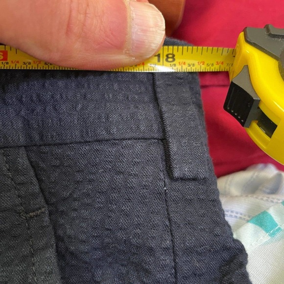 Lot Of 2 Epaulet New York 37 Mens Navy cotton Brown wool Flat Front Chino Pants - Picture 8 of 12